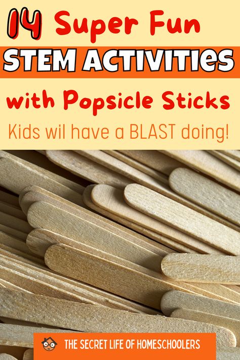 Do you have craft sticks hanging around? Check out these 14 fun STEM activities with craft sticks to try with the kids. They are simple and loads of fun! Ideas, Pre K, Kids Stem Activities, Easy Stem Activities Elementary, Science Activities For Kids, Steam Activities Elementary, Science Activities For Preschoolers, Kindergarten Steam Activities, Enrichment Activities