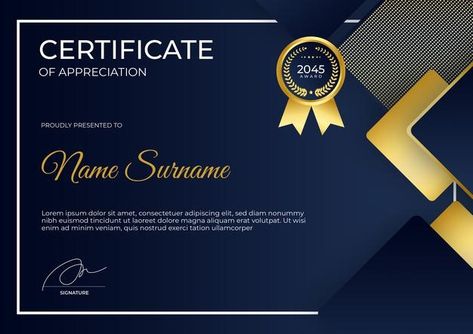 Design, Certificate Design, Certificate Design Template, Certificate Templates, Certificate Of Appreciation, Certificate, Certificate Of Achievement Template, Certificate Of Achievement, Gold Certificate