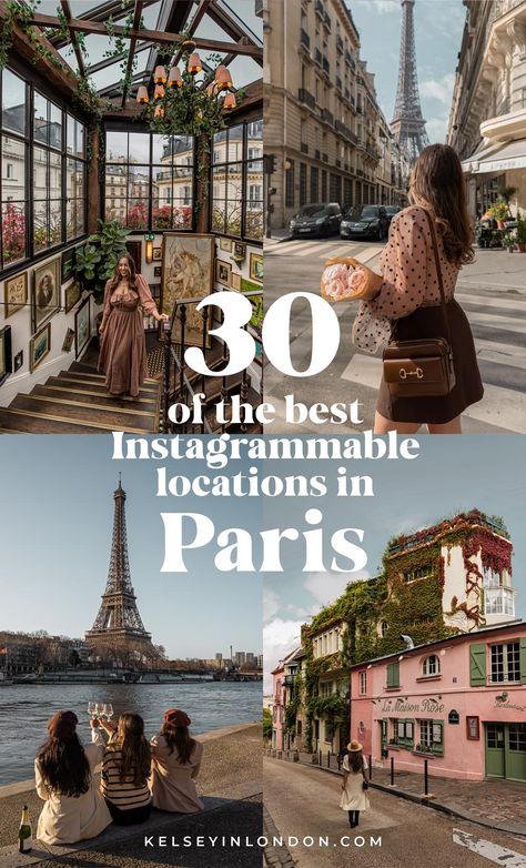 41 Instagrammable Places in Paris 2024 (Includes Map) - Kelsey in London Paris France, Paris Travel, Paris, Trips, Instagram, Paris Itinerary, Paris Things To Do, Paris France Travel, Paris Restaurants