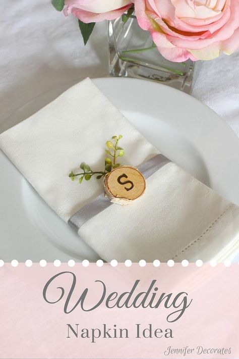 Looking for an easy and inexpensive way to create a gorgeous wedding reception table?  Here is a great idea for making monogrammed wedding napkin rings.[media_…