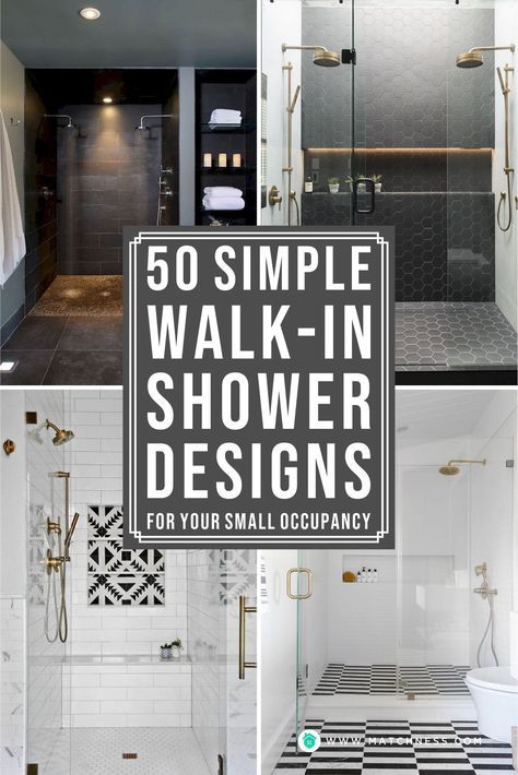 Design, Interior, Diy, Walkin Shower Ideas No Door, Small Walk In Shower Ideas, Small Shower Remodel, Small Shower Stalls, Tub To Shower Remodel, Shower Ideas Bathroom Master Baths