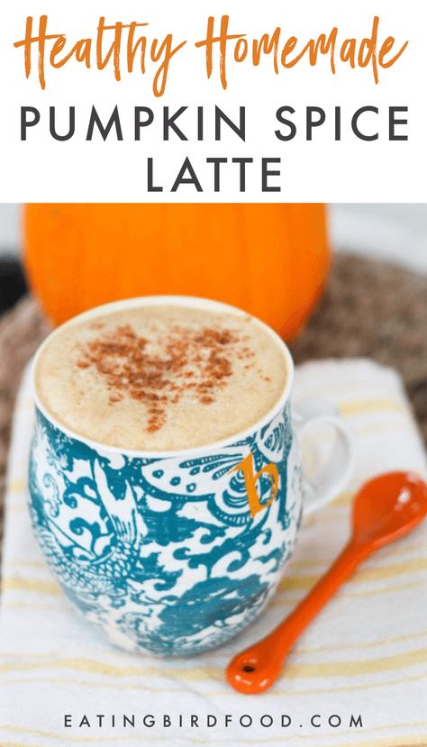 Healthy Homemade Pumpkin Spice Latte Skip Starbucks and make this healthy homemade pumpkin spice latte made with almond milk at home. It's easy to make, vegan and delicious!  #healthypumpkinspicelatte #psl #homemadepsl #homemadepumpkinspicelatte #veganpumpkinspicelatte #pumpkinspice #vegan #dairyfree Pumpkin Recipes, Frappuccino, Dessert, Homemade Pumpkin Spice, Homemade Pumpkin, Pumpkin Spice, Pumpkin Spice Latte, Homemade Pumpkin Spice Latte, Pumpkin Recipes Healthy