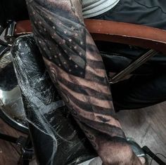 American Flag Forearm Tattoo, American Flag Sleeve Tattoo, Fire Fighter Tattoos, See Tattoo, Patriotic Tattoos, Polynesian Tattoos, American Flag Tattoo, Geometric Tattoos, Military Tattoos