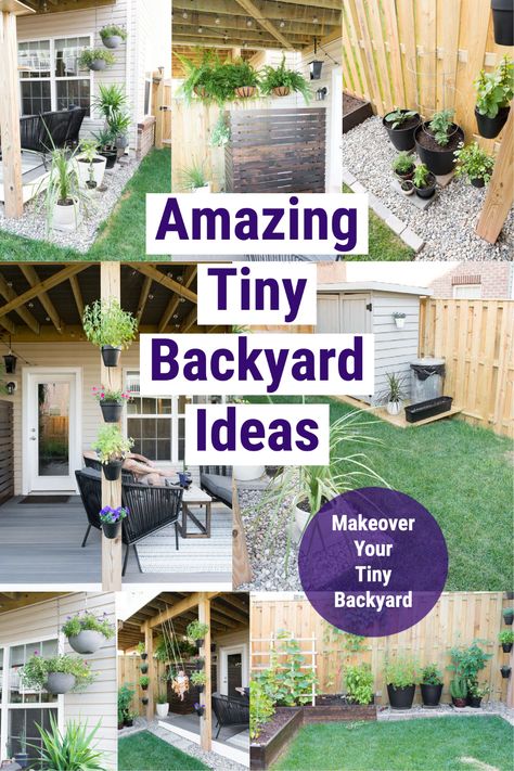 Outdoor, Exterior, Backyard Ideas For Small Yards, Backyard Ideas On A Budget, Small Patio Ideas On A Budget, Small Backyard Patio, Inexpensive Backyard Ideas, Small Backyard Decks, Small Garden Shed Ideas