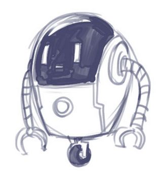 Robot & Master: Concept Art/Character Design on Behance Fan Art, Design, Steampunk, Robot Concept Art, Robot Design, Robot Design Sketch, Robot Art, Robot Cartoon, Robot Sketch