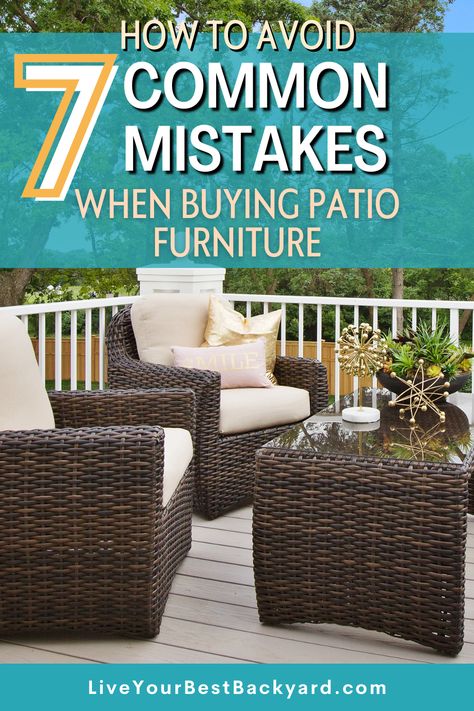 Buying patio furniture can be an exciting but also overwhelming experience. It’s exciting because you get to upgrade and remake your favorite outdoor space with furniture and other items you love. It’s overwhelming because there are so many options to pick from, new lingo to learn, tradeoffs to make, and uncertainty… To help you overcome the overwhelming feeling, this post has my tips for overcoming 7 common mistakes when buying patio furniture. Decks, Softball, Summer, Porches, Sweet, Girls, Tips, Lingo, Fun