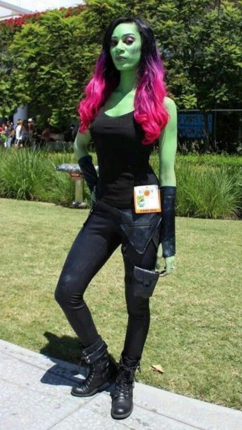 Marvel, Costumes, Cool Costumes, Marvel Cosplay, Costume Halloween, Gamora Costume, Halloween Cosplay, Cosplay Outfits