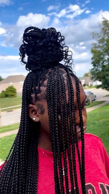 Box Braids, Outfits, Instagram, Ideas, Protective Hairstyles Braids, Box Braids Hairstyles For Black Women, Big Box Braids Hairstyles, Braided Hairstyles For Black Women Cornrows, Hairstyles For Braids For Box Braids