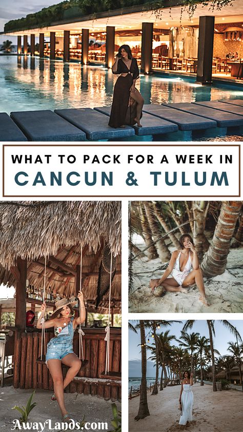 Cancun, Playa Del Carmen, Cozumel, Summer, Destinations, Outfits, Tulum, Packing List Mexico, Cancun Packing List