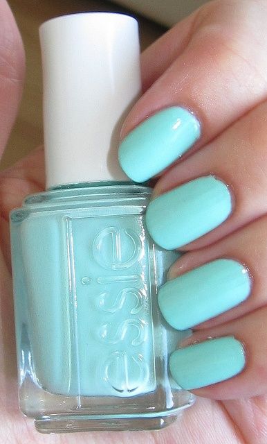 Mint Candy Apple by Essie. Gorgeous for spring and summer.