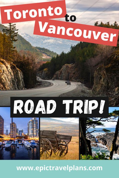 Take that amazing Toronto to Vancouver road trip across Canada! This planning MAP and route ideas includes the best things to do, fun places to stay and add-on road trip destinations along the way for the best Canada travel experiences! From the Toronto skyline to the BC coast for the best Canada travel experiences! Canada, Rv, Vancouver, Ideas, Destinations, Canada Road Trip, Explore Canada, Canada Travel, Road Trip Destinations