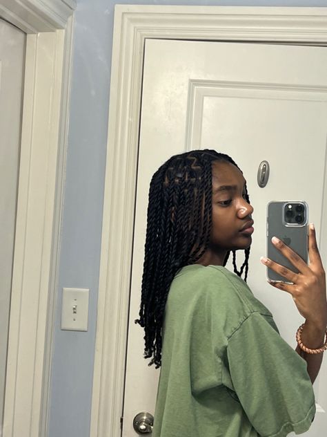 Two Strand Twists, Ideas, Cute Box Braids Hairstyles, Mini Twists, Aesthetic Hair, Style, Afro, Black Girl Braided Hairstyles, Pretty Braided Hairstyles