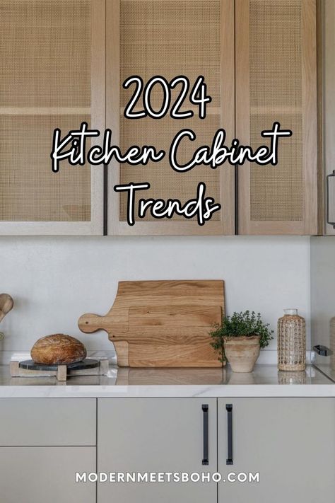 Stay on trend with the newest 2024 kitchen cabinet trends that are sure to capture hearts! Explore contemporary and sleek spaces that redefine kitchen aesthetics. Discover how kitchen cabinet trends evolve into critical elements for expressing individual taste and embracing new design trends. Tap to explore 12 top upcoming kitchen cabinet styles design trends today! Design, Interior, Layout, Boho, Modern, Trends, Interieur, Kitchen Design, Deco