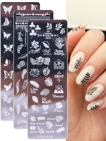 NICOLE DIARY Nail Art Templates Clear Jelly Silicone Nail Stamping Plate Scraper with Cap Transparent Nail Stamper Nail Art|Nail Art Templates| - AliExpress Art, Nail Designs, Nail Stamping Plates, Manicure Tools, Nail Stamper, Nail Games, Transparent Nails, Manicure Images, Nail