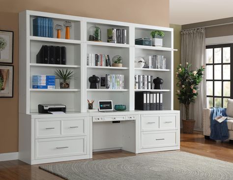 Organisation, Library Desk, Office Built Ins, Office Bookshelves, Home Office Library, Workspace Desk, Office Furniture Sets, Library Bookcase, Library Wall