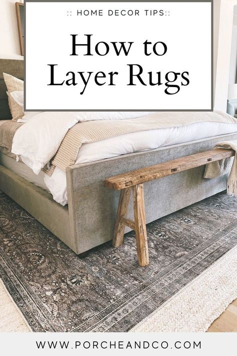 Home Décor, Decoration, Design, Designers, Interior, Home, Rugs In Living Room, Layered Rugs Living Room, Rug Under Bed