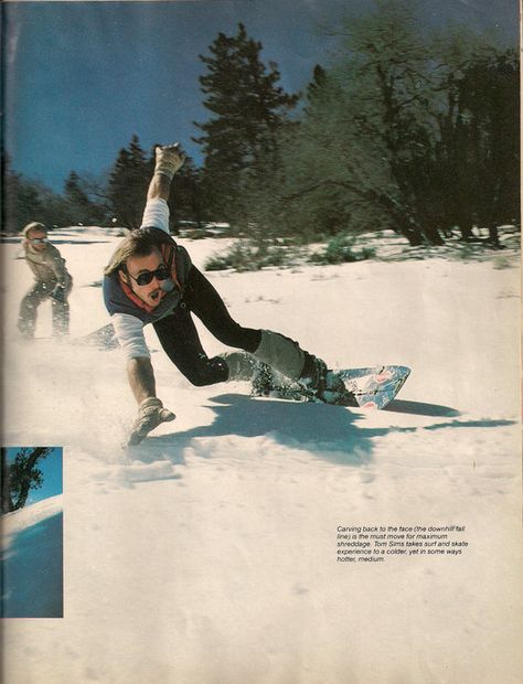 Tom Sims  was one of the founders of our sport and he is undoubtedly a snowboarding legend. Today we take a look back at his other great ... Winter, Design, Outdoor, Snowboards, Posters, Sportsman, Ski And Snowboard, Snowboarding Style, Snowboard Art