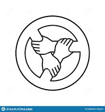 Three Hands Together Support Each Other Outline Style Logo. Teamwork, Union Or Cooperation Concept Sign. Stock Vector - Illustration of help, hand: 164204444 Logos, Diy, Design, Banners, Helping Hands Logo, Unity Logo, Hand Logo, Cooperation Logo, Logo Design