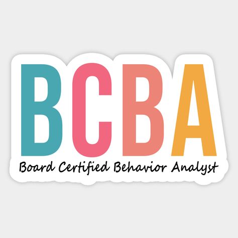 Bcba, bcba graduate,Behavior Analyst,board certified behavior analyst,registered behavior technician,aba,behavior,aba theraphy,aba therapist,behavior technician,rbt,analyst,behavioral,data, Bcba Gift, Applied Behavior Analysis, Aba Therapy,Registered Behavior Technician,school psychologist,school psych,gift,for christmas,back to school,birthday -- Choose from our vast selection of stickers to match with your favorite design to make the perfect customized sticker/decal. Perfect to put on water bo Masters, Behavior Analyst, Applied Behavior, Board Certified, Behavior, Behavior Analysis, Analyst, Aba Therapy, Applied Behavior Analysis
