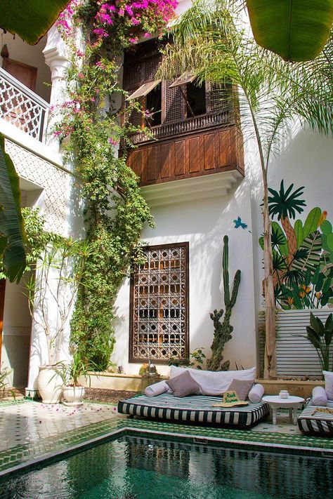 www.wanderfullyrylie.com ✧ Pinterest: wanderfullyrylie ; Instagram: wanderfullyrylie Outdoor Spaces, House Design, Hotels, Outdoor Living, House, Beautiful Homes, Dream House, Moroccan Homes, Atrium