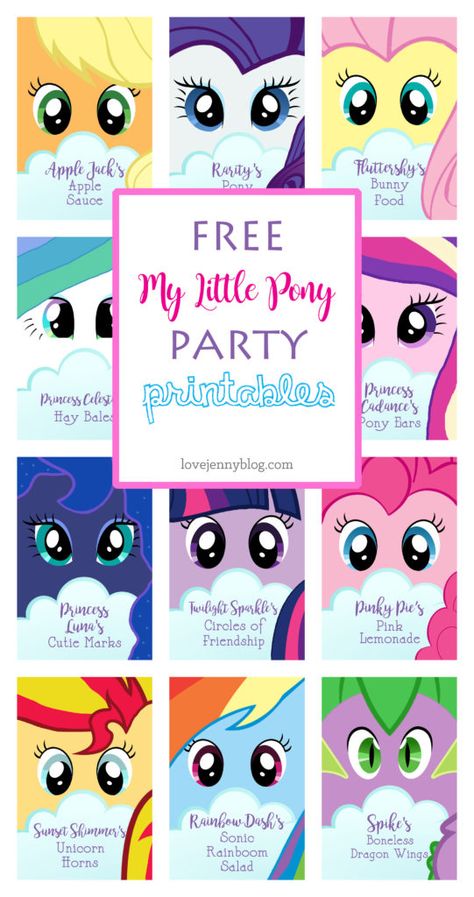 My Little Pony, Little Pony Party, My Little Pony Party, My Little Pony Birthday, My Little Pony Birthday Party, Rainbow Dash Party, Little Pony Birthday Party, My Little Pony Decorations, My Little Pony Craft