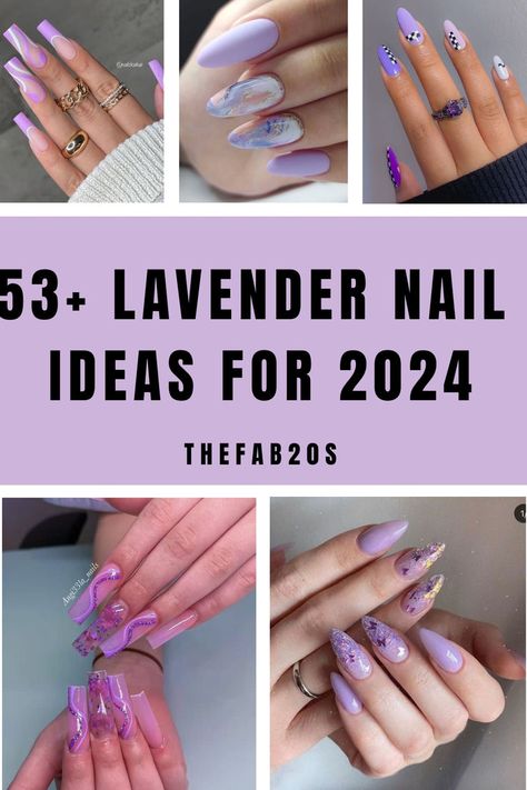 Purple Nail, Lavender Nails, Lilac Nails, Nail Designs Spring, Lilac Nails Design, Almond Nails Designs, Nail Colors, Almond Acrylic Nails Designs, Purple Nail Designs