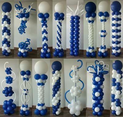 Beautiful Balloon Column examples by "Affairs in The Air Balloon Decorating," the newest member in our Balloon Decorators Directory. | Are you a balloon professional? List your business in our directory for free: http://www.balloon-decoration-guide.com/balloon-decorators.html Party Themes, Party Balloons, Party Decorations, Balloons, Party, Balloon Columns, Ballon Decorations, Balloon Decorations Party, Ballon