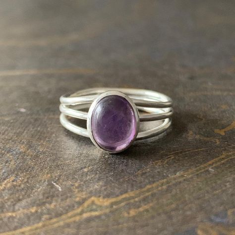 Vintage Sterling Silver Ring, Amethist Ring, Silver Jewelry With Stones, Stone Silver Rings, Silver Ring With Stone, Amethyst Ring Silver, Handmade Turquoise Ring, Amethyst Silver Ring, Silver Rings With Stones
