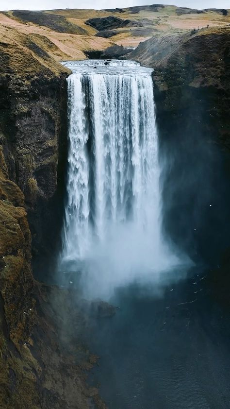 Iceland, Instagram, Inspiration, Nature, Iceland Waterfalls, Waterfall Island, Waterfall, Gorgeous Scenery, Iceland Landscape