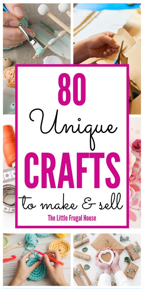 These are the best unique and easy DIY crafts to make and sell for profit. Make extra money by selling handmade items! Diy, Upcycling, Diy Crafts To Sell On Etsy, Hobby Lobby Crafts To Sell, Upcycle Crafts Diy, Crafts To Sell, Crafts To Make And Sell, Diy Projects To Make And Sell, Diy Crafts To Sell