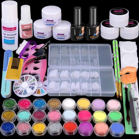 how to do gel nails at home[ like a pro that you are] Nail Art Designs, Acrylic Powder, Professional Acrylic Nail Kit, Nail Art Tool Kit, Acrylic Nail Brush, Acrylic Nail Starter Kit, Nail Kit Diy, Nail Supply, Nail Art Tools