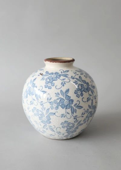 Flower Vases | Glass Vases | Wholesale Vases at Afloral.com Ceramics, Delft, Pottery Vase, Ceramics Ideas Pottery, Vintage Pottery Vases, White Pottery, Vintage Pottery, Blue Pottery, Pottery Painting