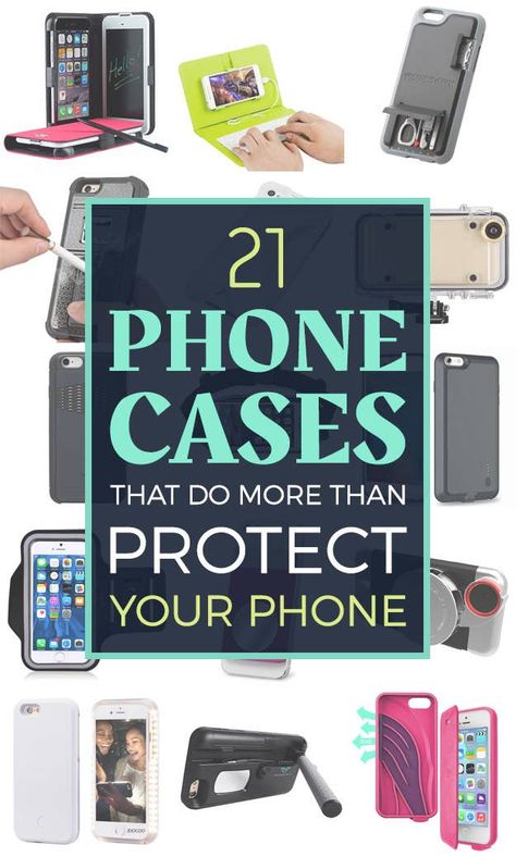 21 Phone Cases That Do More Than Protect Your Phone Iphone, Gadgets, Ideas, Phone Gadgets, Mobile Phone Accessories, Cell Phone Accessories, Cell Phone Pouch, Cell Phone Holder, Phone Wallet