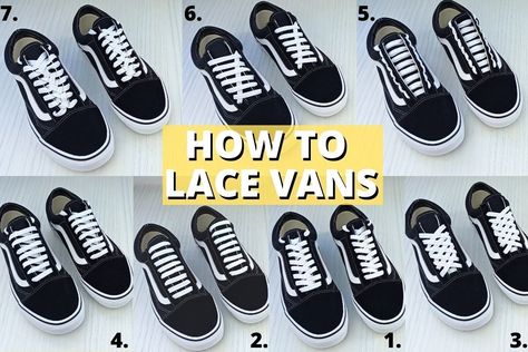 Dressing, Vans, Art, How To Lace Vans, Shoe Lacing Techniques, Ways To Tie Shoelaces, Shoe Lace Tying Techniques, How To Lace Converse, Tie Shoes