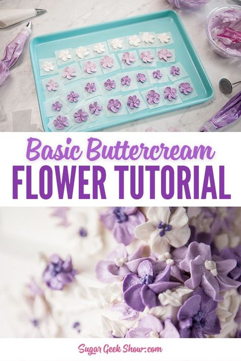 These Easy Buttercream Flowers are the perfect project for the buttercream newbie. ⁠ ⁠ Even if you’ve never piped a flower before, these 5 petal flowers are a great starting point!⁠ ⁠ I'm using my easy buttercream frosting for these flowers, and am freezing them before applying them onto my cake or cupcakes.⁠ ⁠ Pro tip: Make sure your buttercream is smooth and bubble-free by mixing your buttercream on low with the paddle attachment for 10-15 minutes after you make it. ⁠ ⁠ #buttercream Diy, Cake Decorating Tips, Cupcakes, Dessert, Cake Decorating Techniques, Buttercream Flowers Tutorial, Icing Flowers, Buttercream Flowers, Piping Buttercream