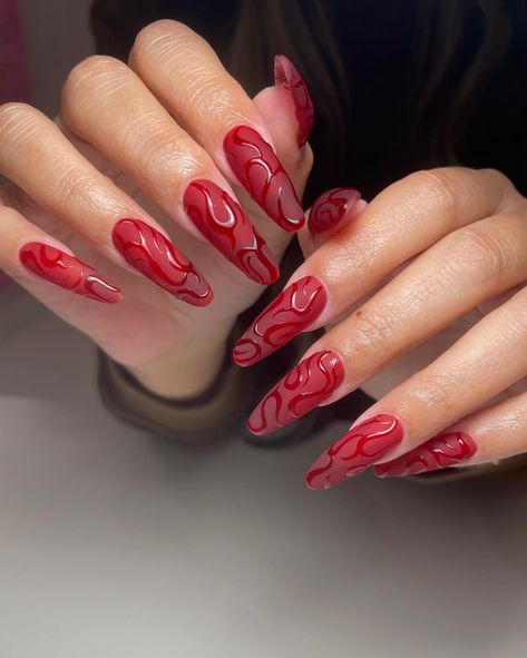 We have just the thing to spruce up your claws, matte red nails! Forget about those shiny red nails, and welcome your new favorite manicure for a fresh twist. Click the article link for more photos and inspiration like this // Photo Credit: Instagram @rebeccapaintsnails // #matteredacrylicnails #matteredandgoldnails #matteredcoffinnails #matterednails #matterednailswithglitter #redmattenails #rednails Gold Nails, Ongles, Uñas, Red Nails, Red Nail Art, Long Nail Designs, Long Red Nails, Red Nail Designs, Short Red Nails