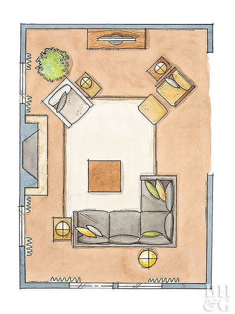 floor plan Croquis, Design, Ideas, Inspiration, Dekorasyon, Modern, Color, Interieur, Room Layout