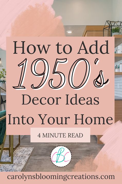 1950s, Decoration, Camper, Diy, 1950 Home Decor, Vintage Style Decorating, 50s Home Decor, 1950's Home Decor, Mid Century Decorating Ideas