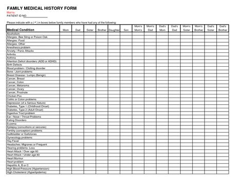 editable free form example » family health history form  free form medical history checklist template examples Fitness, Project Life, Videos, Punch, Ipad, Family Health History, Health History Form, Medical Information, Family Medical