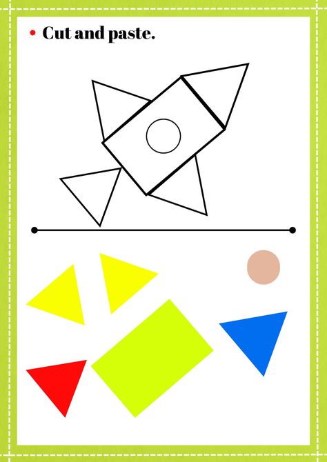 cut and paste worksheets for toddlers || preschool wprksheets for kids || activity sheets for kids || preschool activity worksheets || nursery worksheets || worksheets for toddlers || kids activity sheets || activity worksheet for kids || toddlers activity sheets || kids activities Crafts, Cutting Activities For Kids, Cut And Paste Worksheets, Shape Worksheets For Preschool, Shapes For Kids, Cutting Activities, Activity Sheets For Kids, Shapes Worksheets, Worksheets For Kids