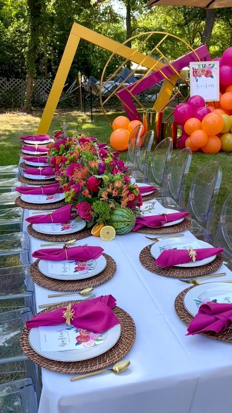 Summer Party Decorations, Summer Party Themes, Brunch Party Decoration, Picnic Party Decorations, Brunch Party Decorations, Party Decorations, Party Event, Vintage Party Ideas, Party Table Decorations