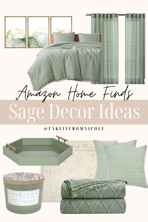 Design, Inspiration, Decoration, Sage Bedding, Green Comforter Bedroom, Sage Green Bedroom, Mint Green Bedding, Green Bedding, Sage Bedroom