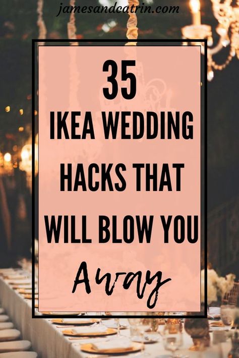 Weddings are expensive so if you can use some Ikea hacks to create beautiful decor then it's got to be a good idea! These awesome Ikea wedding hacks use some pretty plain items transformed into something gorgeous for your wededing. There are so many great ideas to use Ikea hacks for weddings, you will definitely be inspired for the big day. #ikeahacks #weddinghacks #ideas #inspiration #diyikeawedding #weddingideas Craft Wedding, Ikea, Diy, Decoration, Ikea Hacks, Ikea Wedding, Ikea Hack, Budget Wedding, Diy Wedding Guest Book