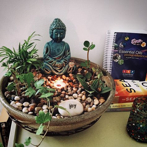 🤗 A beautiful five-element balanced bowl of wonder can strengthen an area in life that's contracting or lacking. #fengshui #interiordesign #goodenergy Gardening, Inspiration, Meditation, Meditation Garden, Meditation Space, Meditation Rooms, Meditation Room, Meditation Corner, Meditation Room Decor