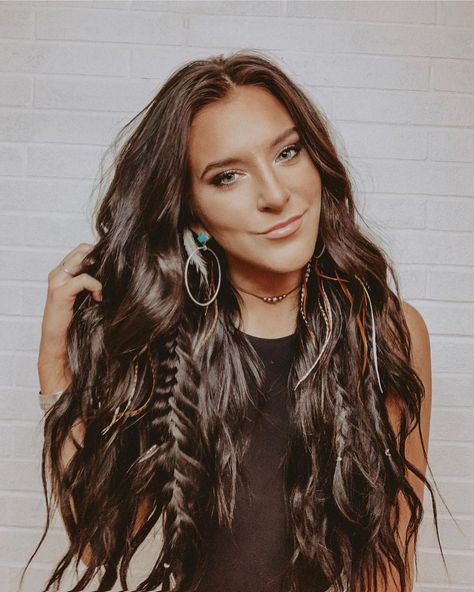 Prom, Plaits, Cowgirl Outfits, Senior Photos, Feathered Hairstyles, Country Hairstyles, Braids, Turquoise Hair, Western Hair Styles