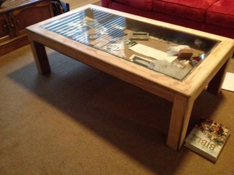 How to build a glass top shadow box coffee table Shadow Box Coffee Table, Coffee Table Display Case, Glass Top Coffee Table, Window Coffee Table, Diy Coffee Table, Glass Table, Display Coffee Table, Coffee Table Plans, Glass Shadow Box