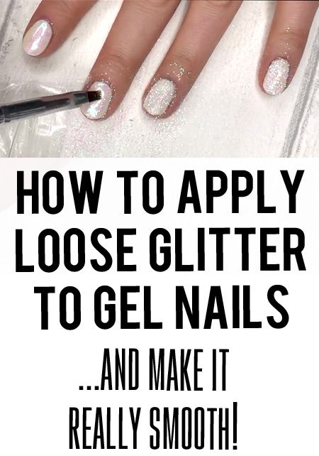 How to apply glitter to gel nails | xameliax | Beauty Glitter, Dip Powder, Gel Manicure At Home, Loose Glitter, Gel Nails At Home, Gel Nail Tutorial, Polygel Nails, Glitter Gel, Gel Nails Diy