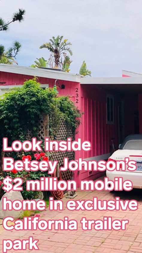 Betsey Johnson sold her pink mobile home for nearly $2 million and it's located in one of America's most exclusive trailer parks — here's a look inside Florida Keys, Art, Tours, Vintage Trailer Remodel, Trailer Home Decorating Single Wide, Trailer Decor Mobile Homes, Mobile Home Parks, Pink Trailer, Trailer Remodel Single Wide