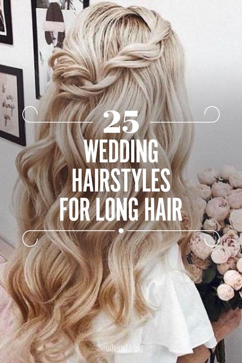 Our brides with the Rapunzel strands, there’s no need to go running to the salon, begging for a pre-wedding chop. Check out these 25 gorgeous wedding hairstyles for long hair instead. Brides, Bridesmaid Hairstyles Half Up Half Down, Wedding Hairstyles Half Up Half Down, Hairstyles For Weddings Bridesmaid, Wedding Hairstyles For Long Hair, Bride Hairstyles For Long Hair, Bridesmaid Hair Half Up Long, Bridal Hair Half Up Half Down, Wedding Hairstyles Long Hair