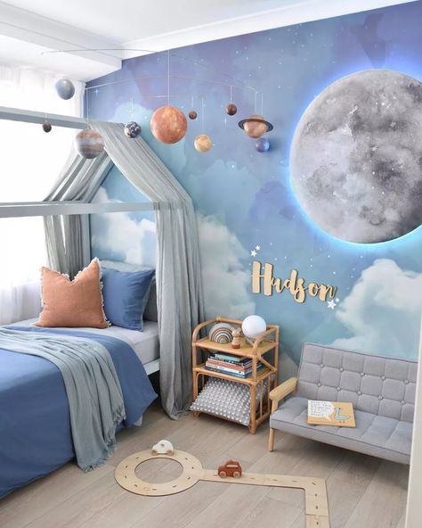 15 Beautiful Blue Rooms Boy Room, Girl Room, Kamar Tidur, Baby Boy Rooms, Beautiful, Inspo, Boy Room Themes, Dekorasi Rumah, Toddler Boys Room